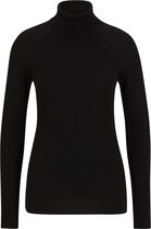 FALKE SK Merinowol Trui Kol Pullover Dames 37364 - Zwart 3000 black Dames - S