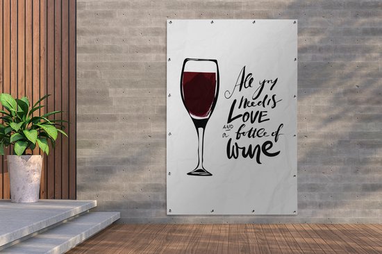 Citation De Vin Tout Ce Dont Vous Avez Besoin Est D Amour Et D Une Bouteille De Vin Bol Com