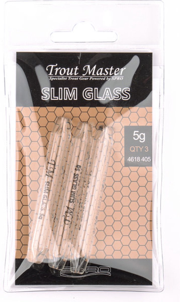 Trout Master Slim Glass Weights (3 pcs) - Maat : 2g