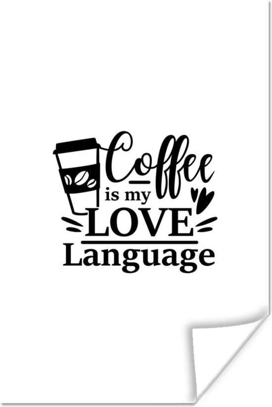 Citation Le Cafe Est Ma Langue D Amour Sur Fond Blanc 40x60 Cm Bol Com Citation Le Cafe Est Ma Langue D Amour Sur Fond Blanc 40x60 Cm Bol Com