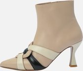 KUNOKA Alice Latte - Enkellaarsjes Dames - maat 42 - Beige Bruin