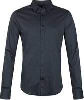 Scotch and Soda Overhemd Knitted Donkerblauw - maat M