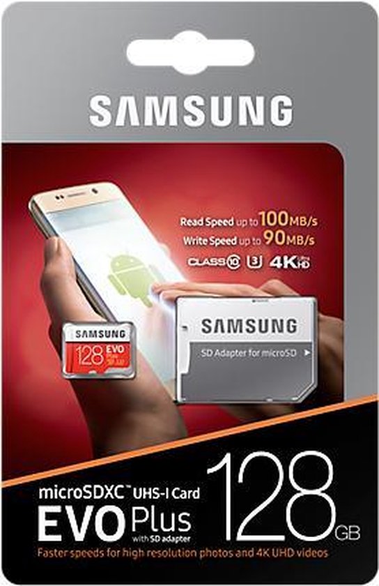 Samsung Evo Plus MicroSDXC 128GB - met adapter