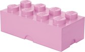 opbergsteen 8 noppen 25 x 50 cm polypropeen roze