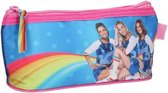 etui K3 20 x 9 cm polyester roze/blauw