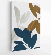 Canvas schilderij - Abstract Plant Art design for print, cover, wallpaper, Minimal and natural wall art. Vector illustration. 3 -    – 1814260241 - 40-30 Vertical