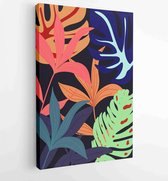 Canvas schilderij - Abstract art nature background vector. Modern shape line art wallpaper 2 -    – 1934329670 - 115*75 Vertical