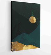 Canvas schilderij - Luxury gold wallpaper. Black and golden background 3 -    – 1915144501 - 40-30 Vertical