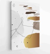 Canvas schilderij - Minimal and Gold abstract wall arts vector collection 1 -    – 1931500805 - 40-30 Vertical