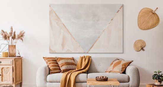 Roi de la Peinture - Tableau sur Toile Abstraction Moderne - 120 x 80 cm