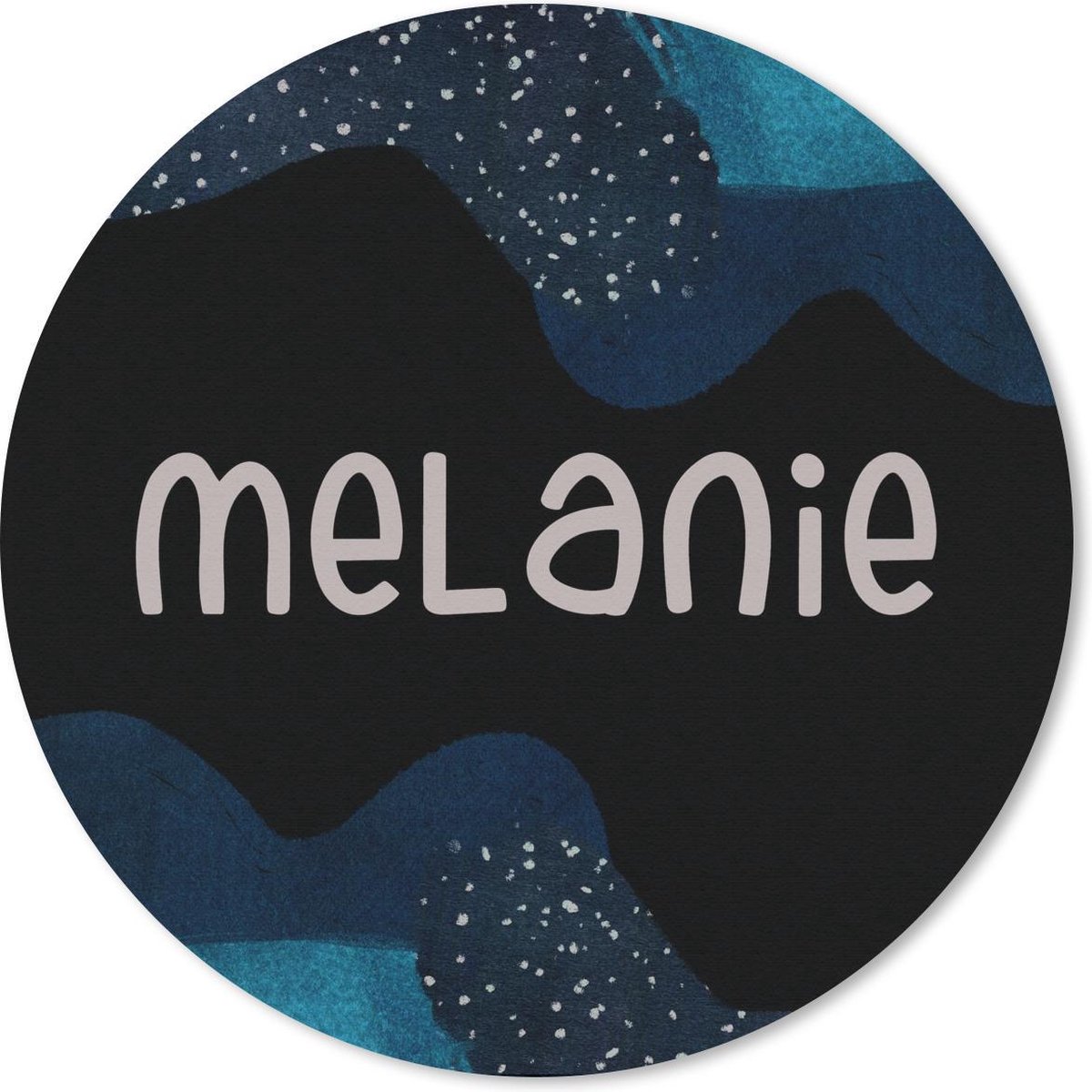 Muismat rond 30x30 cm - Mousepad Melanie - Pastel - Meisje - Ronde muismatten
