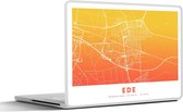 Laptop sticker - 17.3 inch - Stadskaart - Ede - Nederland - Oranje - 40x30cm - Laptopstickers - Laptop skin - Cover