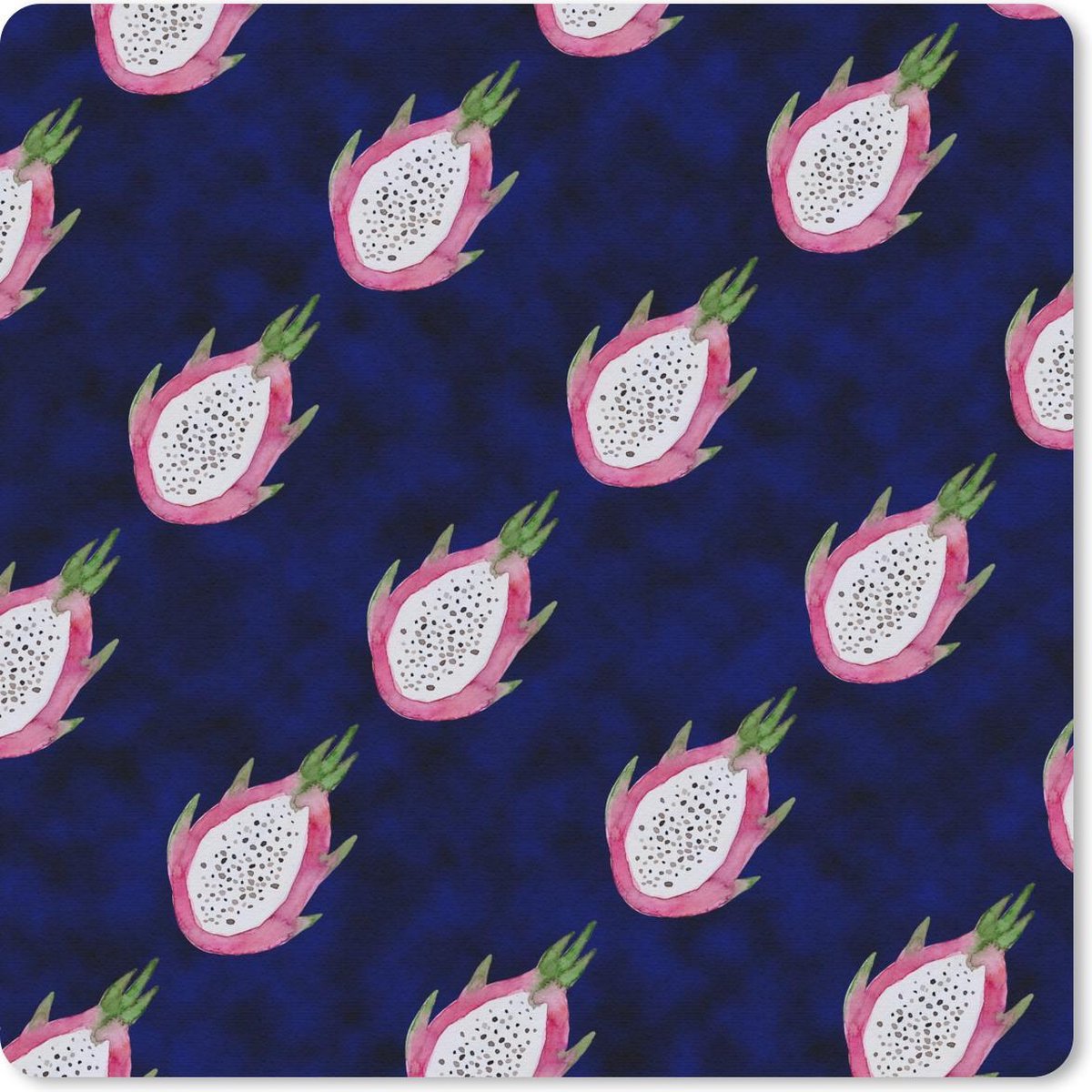 Muismat 30x30 cm - Mousepad Drakenfruit - Fruit - Tropisch - Muismatten