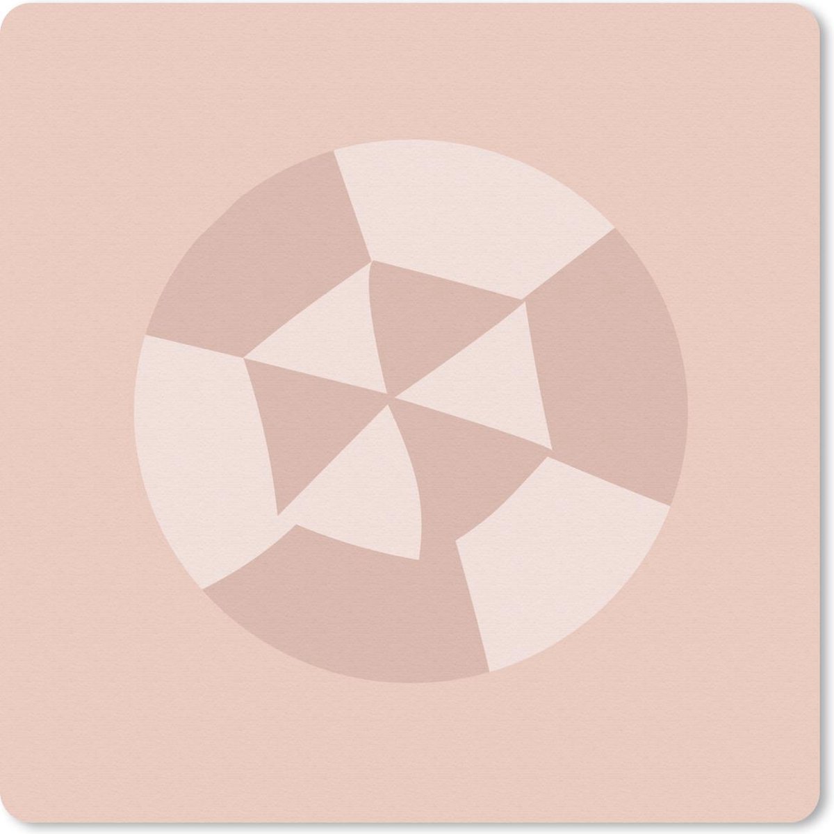Muismat 30x30 cm - Mousepad Zomer - Strandparasol - Pastel - Muismatten