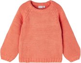 Name-it Meisjes Effen Trui Knit Voreta Crabapple