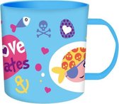 magnetronmok Love Pirates junior 340 ml blauw