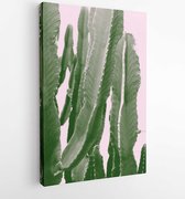 Canvas schilderij - Abstract botanical cactus cactus plant -    937799 - 80*60 Vertical