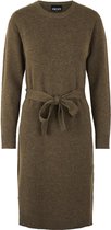 Pieces Jurk Pccava Ls O-neck Knit Dress Noos Bc 17114786 Otter/cp Dames Maat - XL