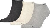 Calvin Klein Sneaker (3-pack) - heren enkelsokken - grijs melange - Maat: ONE SIZE