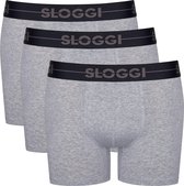 sloggi men Go Heren Short 3-pack - Licht Grijs - Maat XXL