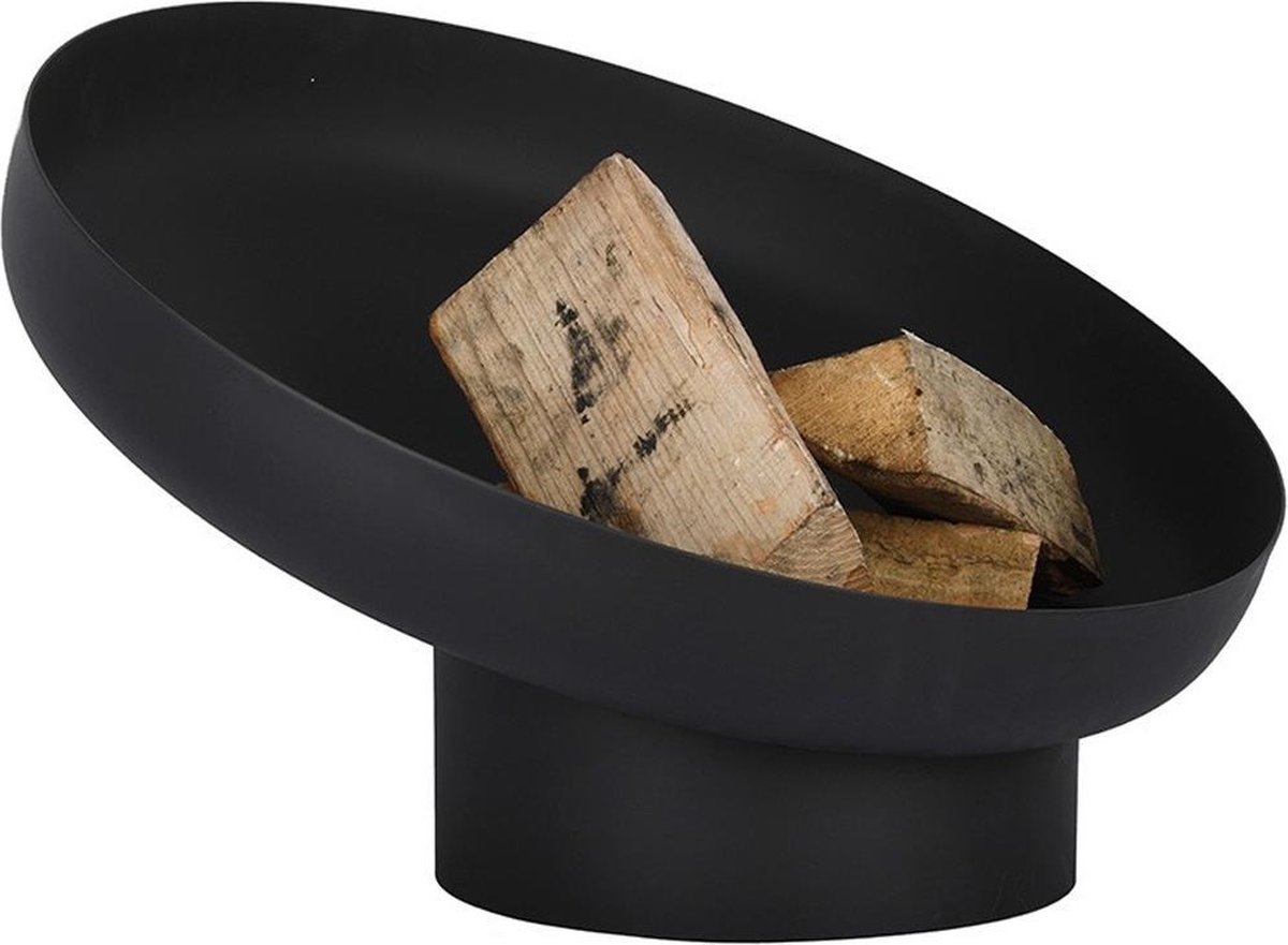 Esschert Design Vasque à feu inclinée - Acier - Noir