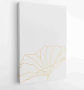 Canvas schilderij - Design for packaging design, social media post, cover, banner, Wall arts, Gold geometric pattern design vector 3 -    – 1813304899 - 80*60 Vertical
