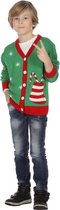Kerst & Oud & Nieuw Kostuum | Vest Kerst Cadeau Sok Jongen | Maat 116 | Kerst | Verkleedkleding