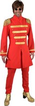 Magic By Freddy's - Beatles Kostuum - Rood Lonely Hearts Club Beatles - Man - rood - Extra Small - Carnavalskleding - Verkleedkleding