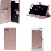 Telefoonhoesje geschikt voor Apple iPhone 13 - Blue Moon Diary Wallet Case -Rose Goud