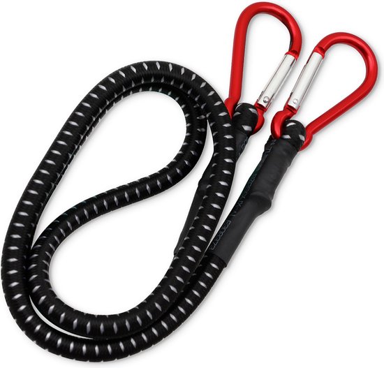 Araignée à bagages en caoutchouc avec mousqueton 100cm x 10 mm Ø