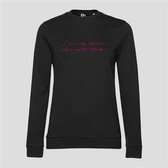 SWEATER DAY DREAMER NIGHT THINKER PINK BLACK (S)