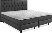 Capiton Boxspring compleet 140x220 Antracite