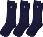 Three brothers bamboe basic 3P blauw - 41-46