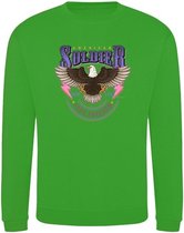 Sweater purple American Soldier - Happy green (L)