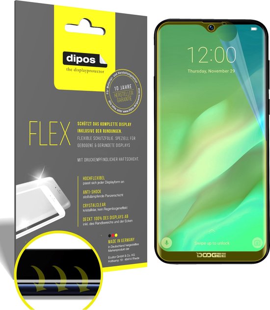 dipos I 3x Beschermfolie 100% geschikt voor Doogee X90 Folie I 3D Full Cover screen-protector