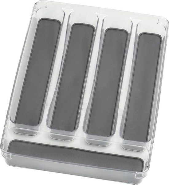 Wenko Bestekbak 23 X 32,5 X 4,5 Cm Transparant/grijs