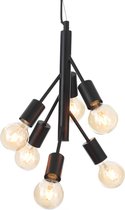 MEO Modena Hanglamp - Eetkamer & Woonkamer Lamp - 6 Lichtbronnen - Modern & Klassiek - Zwart
