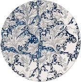 Walljar - William Morris - Wallflower - Muurdecoratie - Dibond wandcirkel