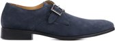 Giuseppe Maurizio Mannen Suède Gespschoenen / Herenschoenen / Instapper W-201418A - Blauw - Maat  42