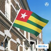 vlag Togo 100x150cm - Spunpoly