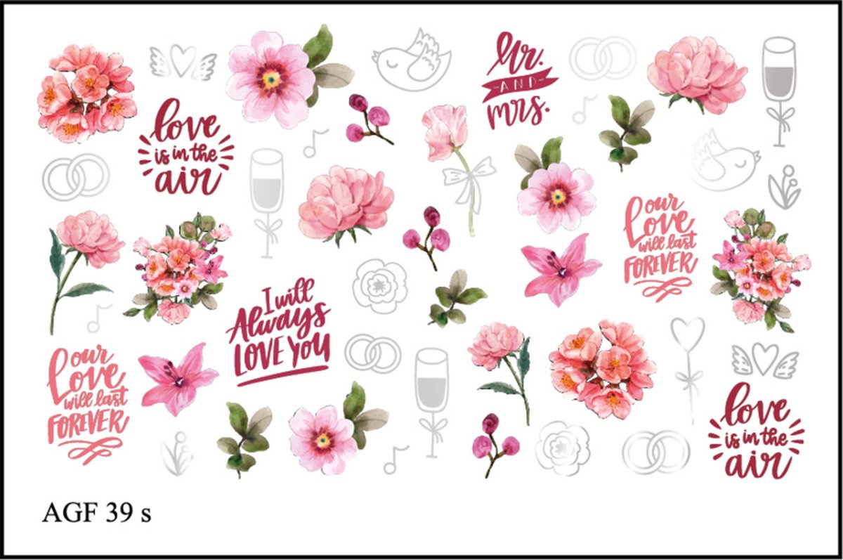 Goedkoopste Korneliya Airbrush Waterdecal met Foil AGF 39 silver