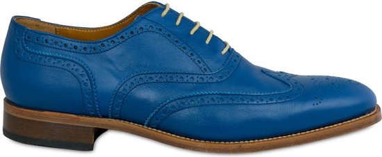 VanPalmen Quirey Nette schoenen - heren veterschoen - blauw - goodyear-maakzijze - topkwaliteit