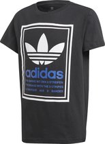 adidas Originals Graphic Tee T-shirt Kinderen Zwart 7/8 jaar