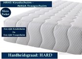 Aloe Vera - Eenpersoons Matras - MICRO POCKET Koudschuim/Traagschuim 7 ZONE 25 CM - Stevig ligcomfort - 90x200/25