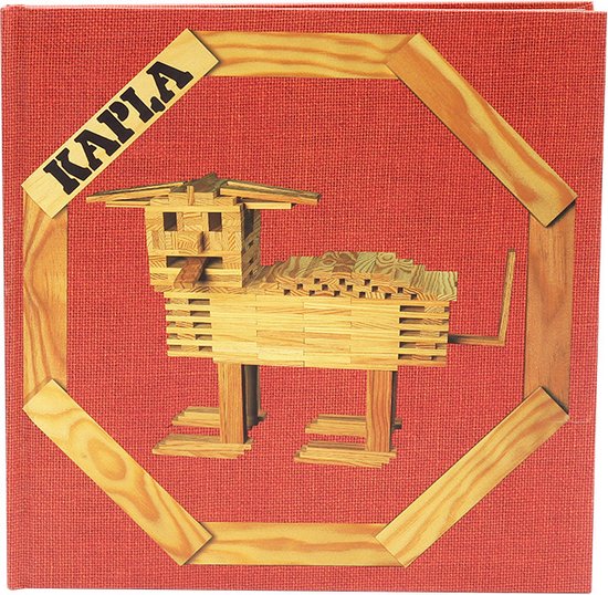 KAPLA - KAPLA Kleur - Constructiespeelgoed - Rood - Voorbeeldboek