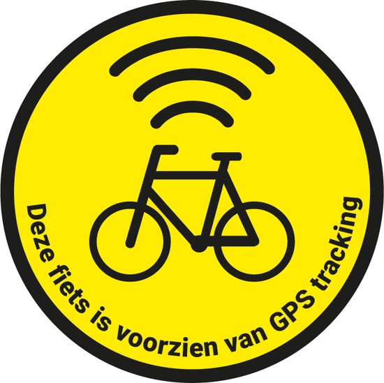 GPS tracker sticker voor fiets 150 mm