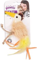 Pawise Hi-Pile Katten Struisvogel Speelgoed  | 17 cm