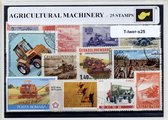 Landbouwwerktuigen – Luxe postzegel pakket (A6 formaat) : collectie van 25 verschillende postzegels van landbouwwerktuigen – kan als ansichtkaart in een A6 envelop - authentiek cad