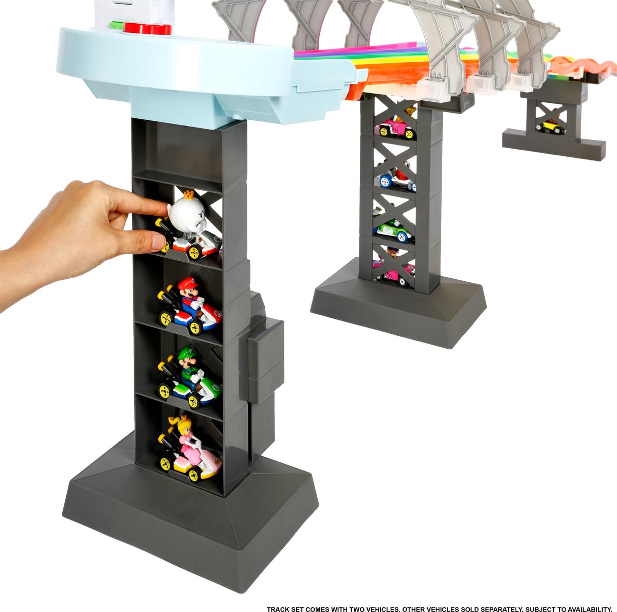 Hot Wheels Mario Kart Regenboog Raceset Speelset — afbeelding 7