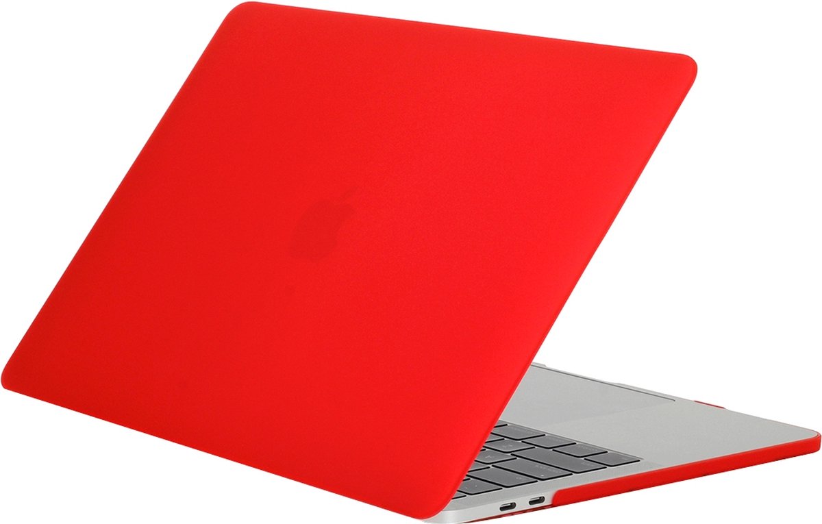 Macbook pro 13 inch retina 'touchbar' case van By Qubix - Rood - Alleen geschikt voor Macbook Pro 13 inch met touchbar (model nummer: A1706 / A1708) - Eenvoudig te bevestigen macbook cover!